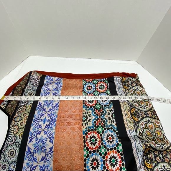 Zara Earth Tone Color Top/Pullover Boho Style Polyester/Cotton Short Sleeve READ - Picture 2 of 7